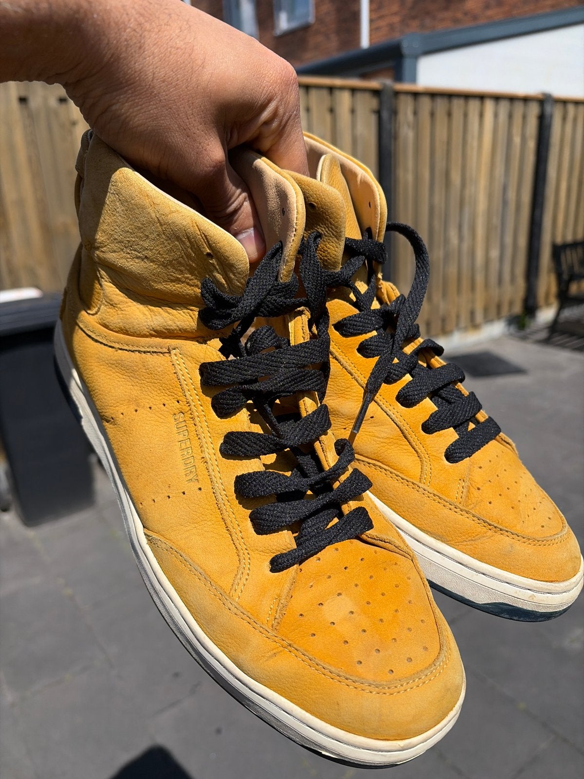 Superdry leather sneakers size 42, Ophalen of Verzenden, Gedragen