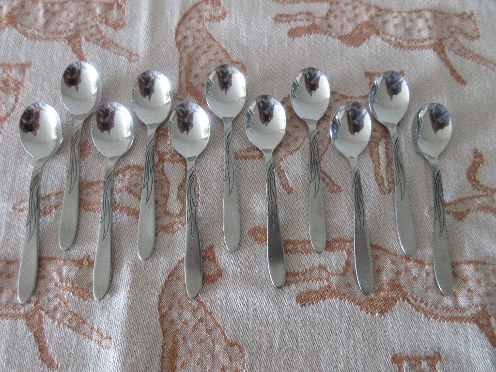 Gero Zilmeta 520 Tango/Vlammetje Espresso/Advokaatlepeltjes, Gebruikt, Gero, Los bestek, Ophalen of Verzenden