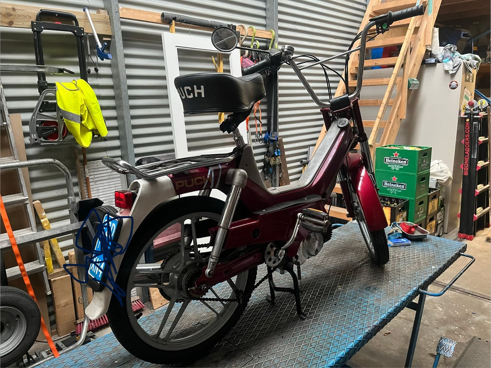 Te koop puch maxi met snorfiets kenteken, Fietsen en Brommers, Brommers | Puch, Ophalen, Gebruikt, Maxi