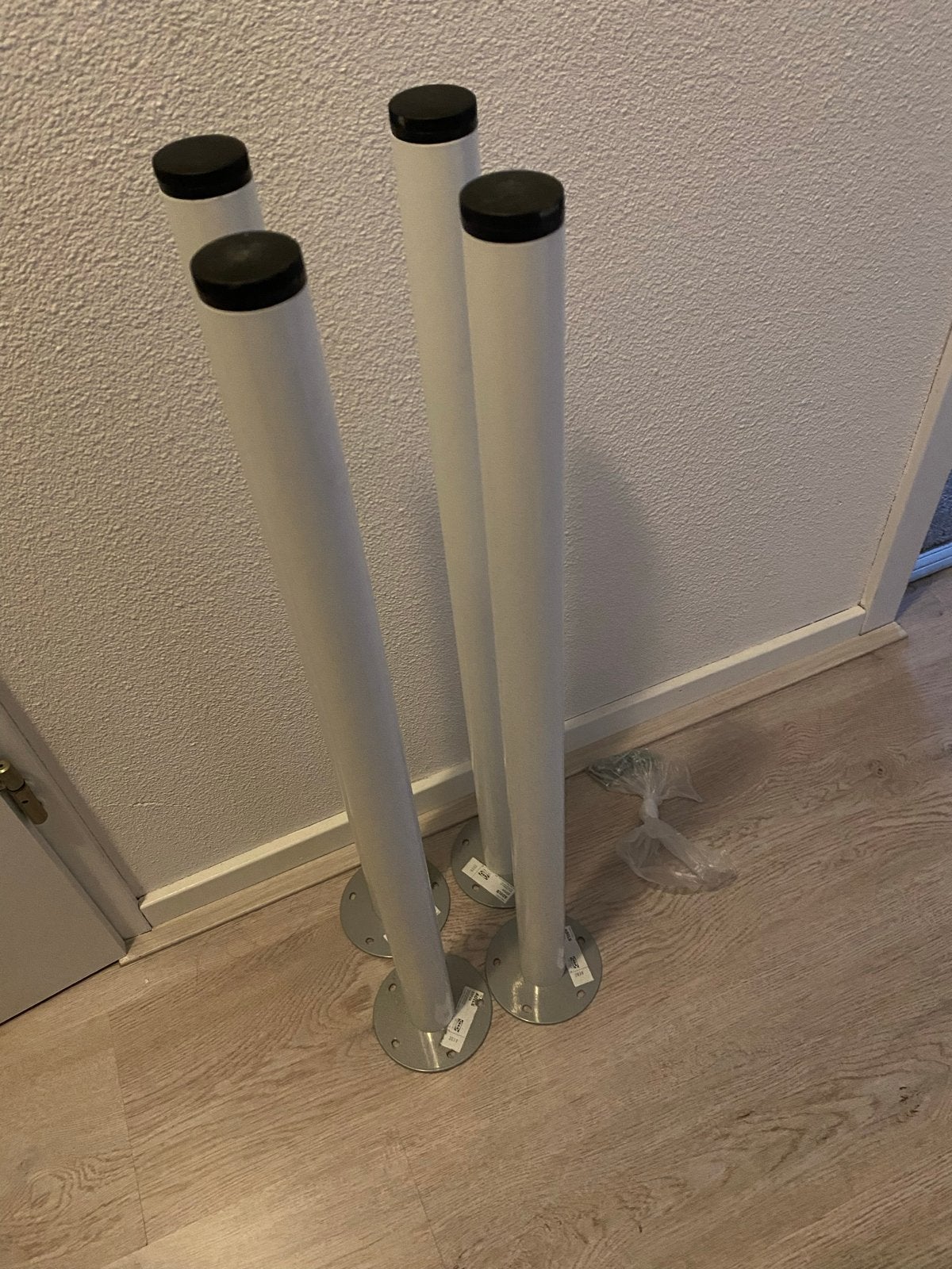 IKEA LINNMON Tafelblad met ADILS poten, Ophalen, 50 tot 100 cm, Tot twee personen, 50 tot 100 cm