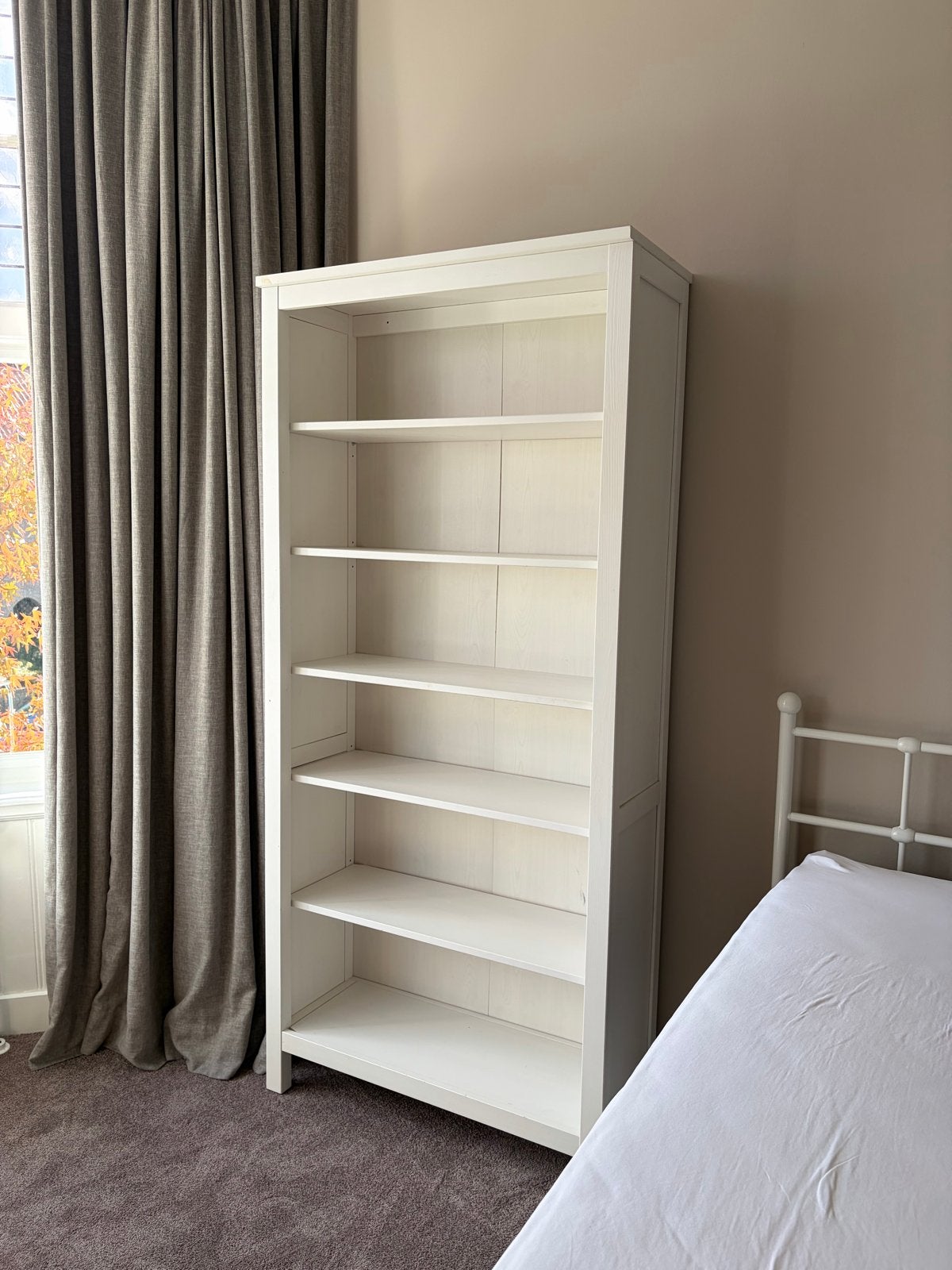 Ikea Hemnes boekenkast 197x90x34cm wit, Ophalen, Met plank(en), Gebruikt, 50 tot 100 cm