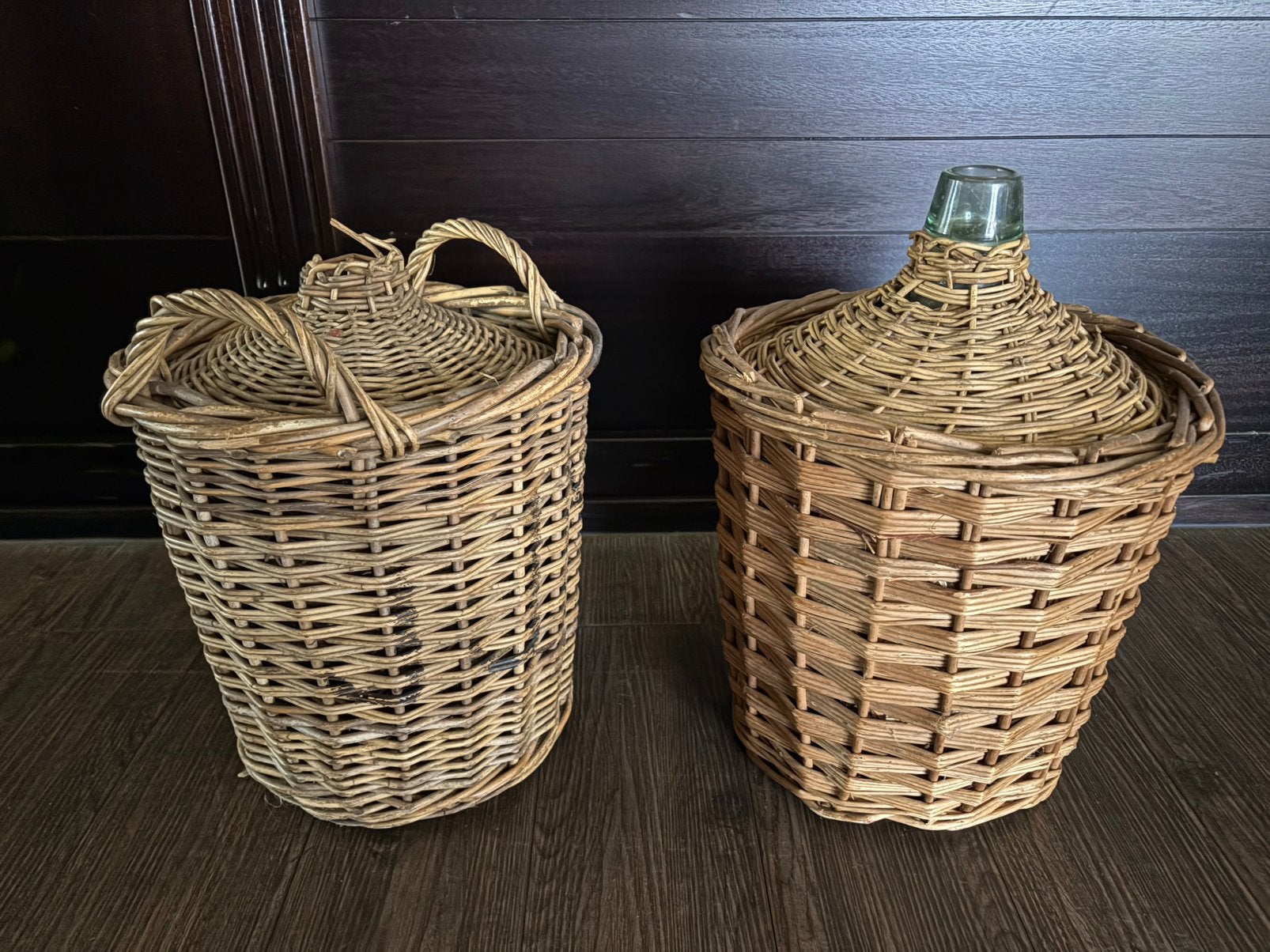 Fles mand 2x decoratie, Antiek en Kunst, Curiosa en Brocante, Ophalen