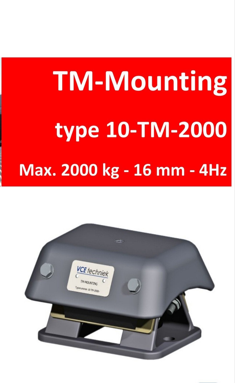 VCE techniek 10 TM 2000 mountings trillingsdempers, Ophalen of Verzenden, Overige typen