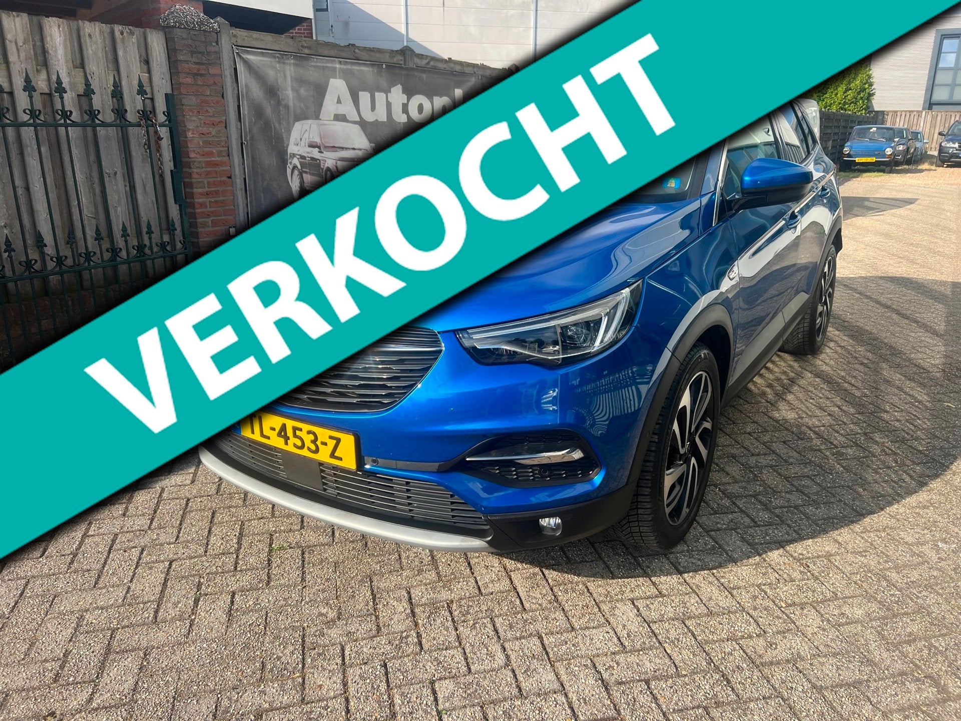 Opel Grandland X 1.2 Turbo VOL SPORTLEER STOELKOELING ECC AI, Auto's, Opel, Voorwielaandrijving, Gebruikt, 1199 cc, Blauw