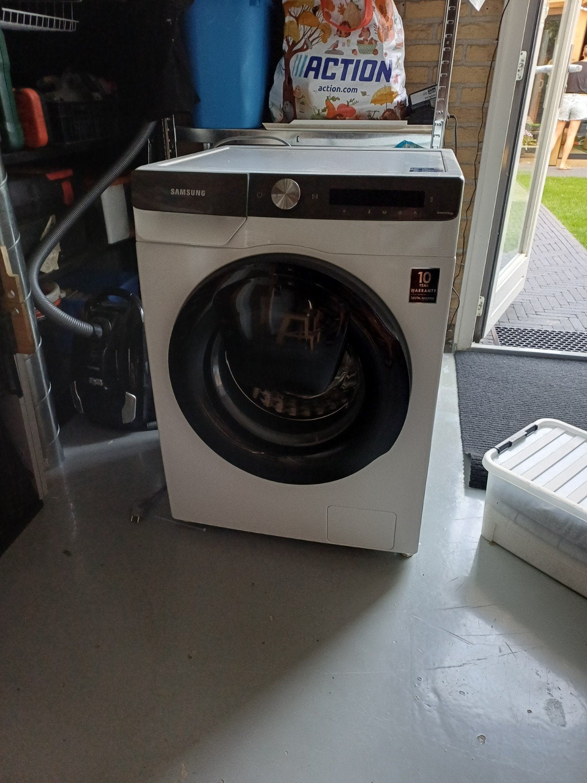 Samsung wasmachine, Witgoed en Apparatuur, Wasmachines, Ophalen, Gebruikt, Voorlader, 85 tot 90 cm