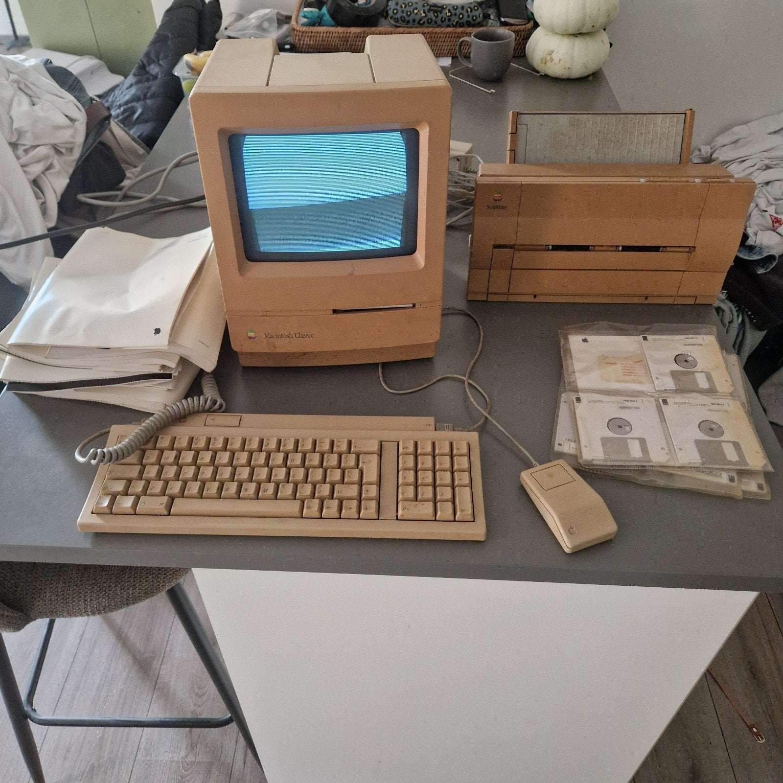 Vintage Apple Macintosh Classic Compleet met Toebehoren, Ophalen of Verzenden