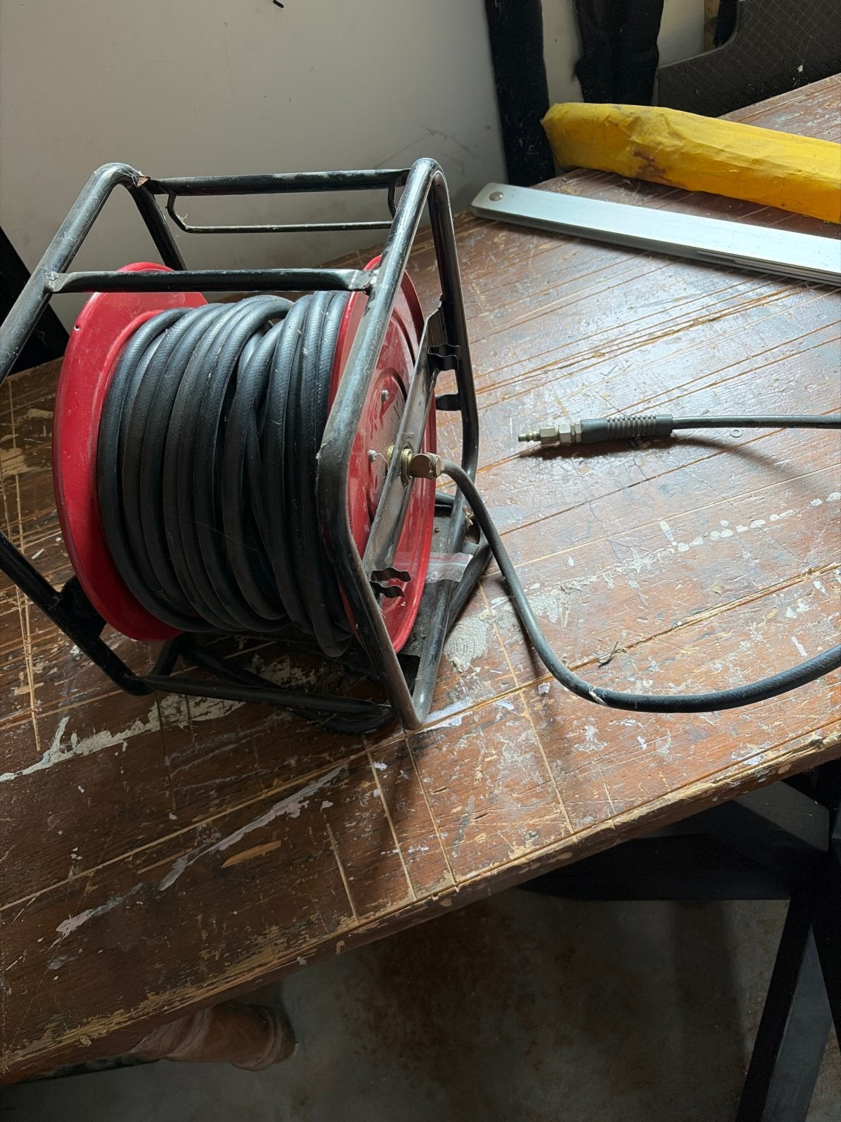 Dutack Perslucht Slangenhaspel - 30 Meter Slang, Doe-het-zelf en Verbouw, Gereedschap | Handgereedschap, Gebruikt, Overige typen