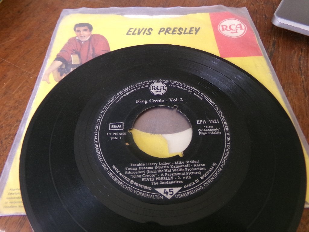 Elvis Presley 7" Ep Single - King Creole Vol. 2 / German, Gebruikt, Ophalen of Verzenden, Pop, EP