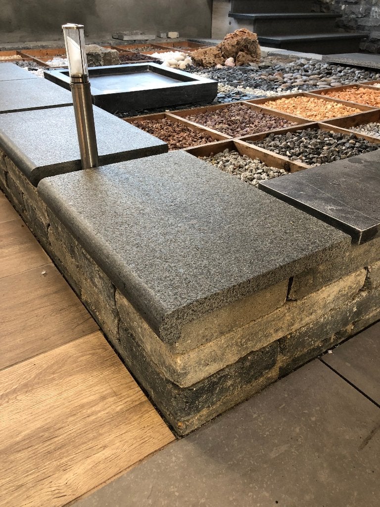 zwembadranden 35x50x3/5 cm basalt kleurvast zuurbestendig