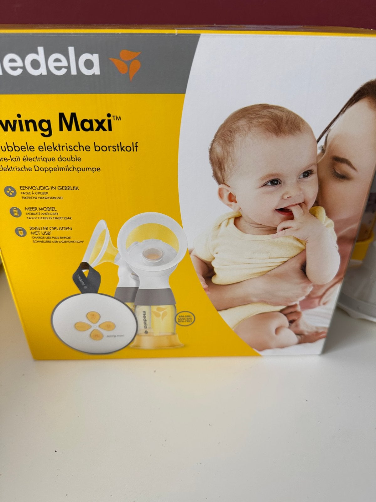 Medela Swing Maxi Dubbele Elektrische Borstkolf Compleet, Ophalen, Medela, Borstkolf, Zo goed als nieuw