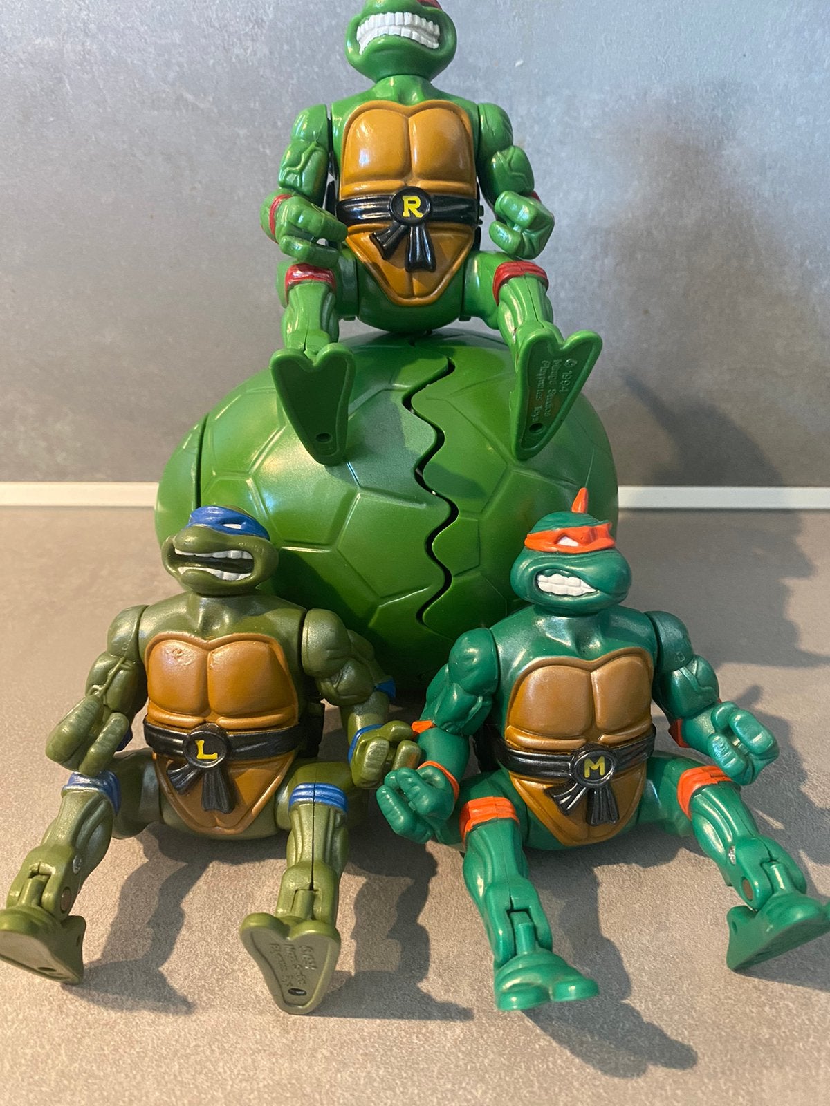 Tmnt Turtles: Crackin’ egg set 1994 playmates toys, Ophalen of Verzenden, Gebruikt