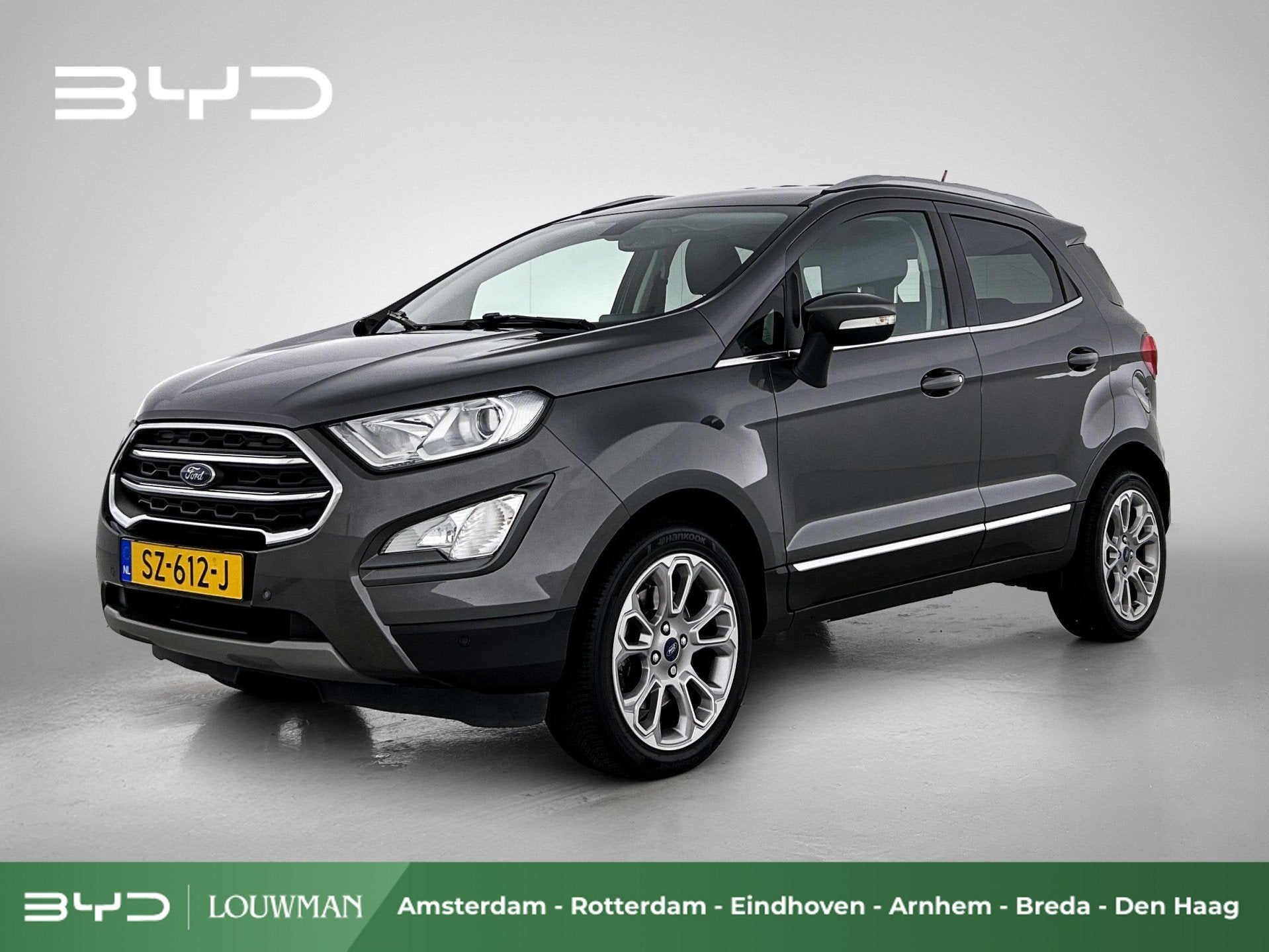 Ford EcoSport 1.0 EcoBoost Titanium | Winter Pack | Originee, 125 pk, Gebruikt, Ecosport, Leder en Stof