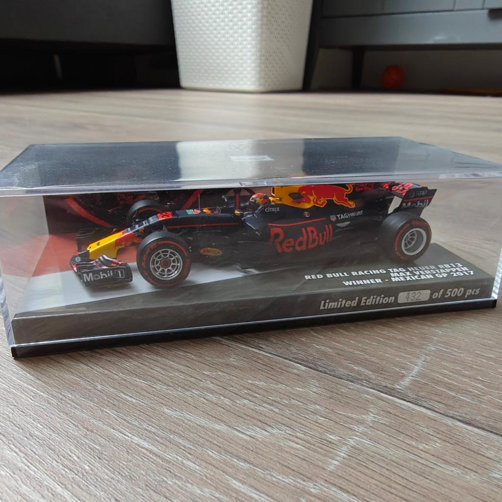 Max Verstappen Winner Mexican GP 2017 - Limited Edition, Ophalen, Zo goed als nieuw, Auto, MiniChamps