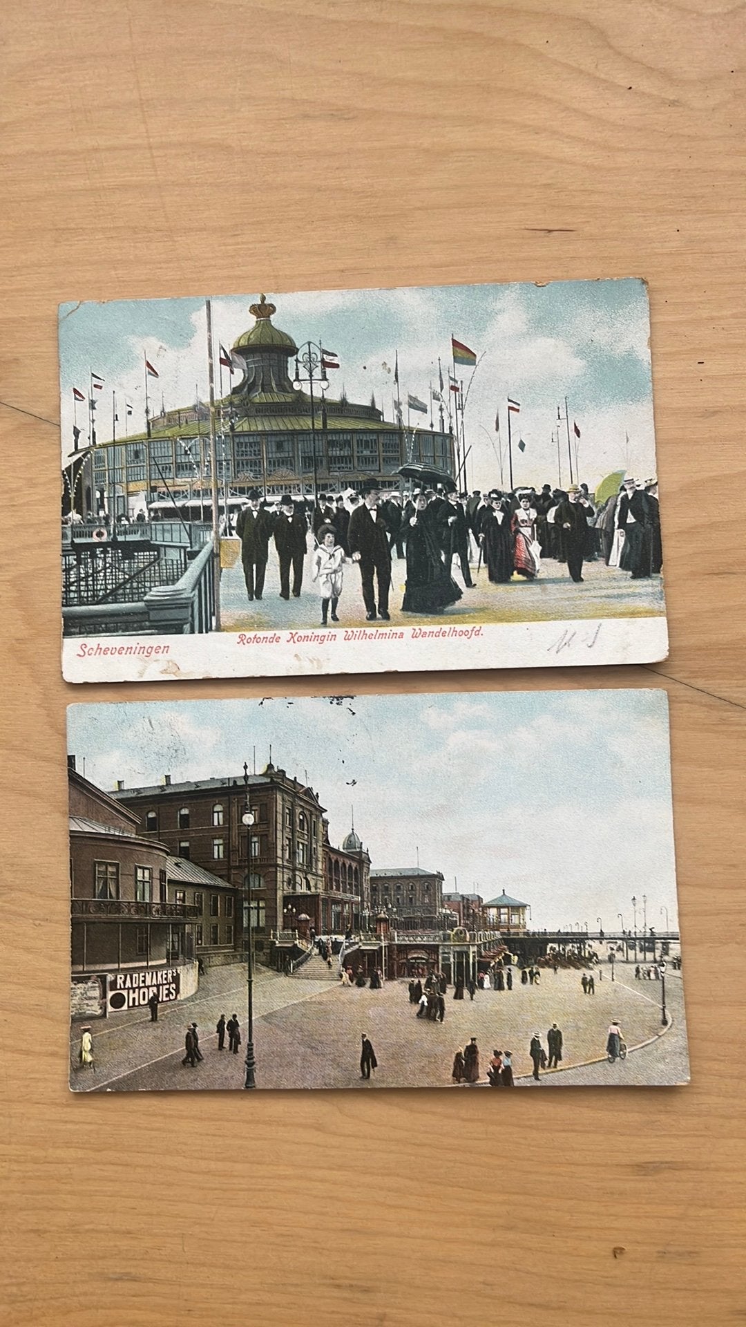 Scheveningen, wandelhoofd en boulevard en kurhaus., Ophalen of Verzenden, Voor 1920, Gelopen