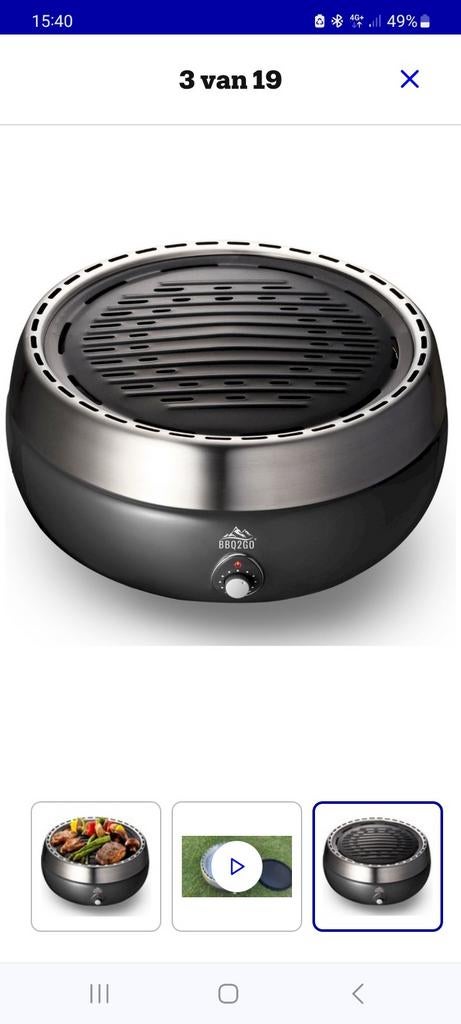 Barbecue smokeless luxe barbecue, Ophalen, Nieuw