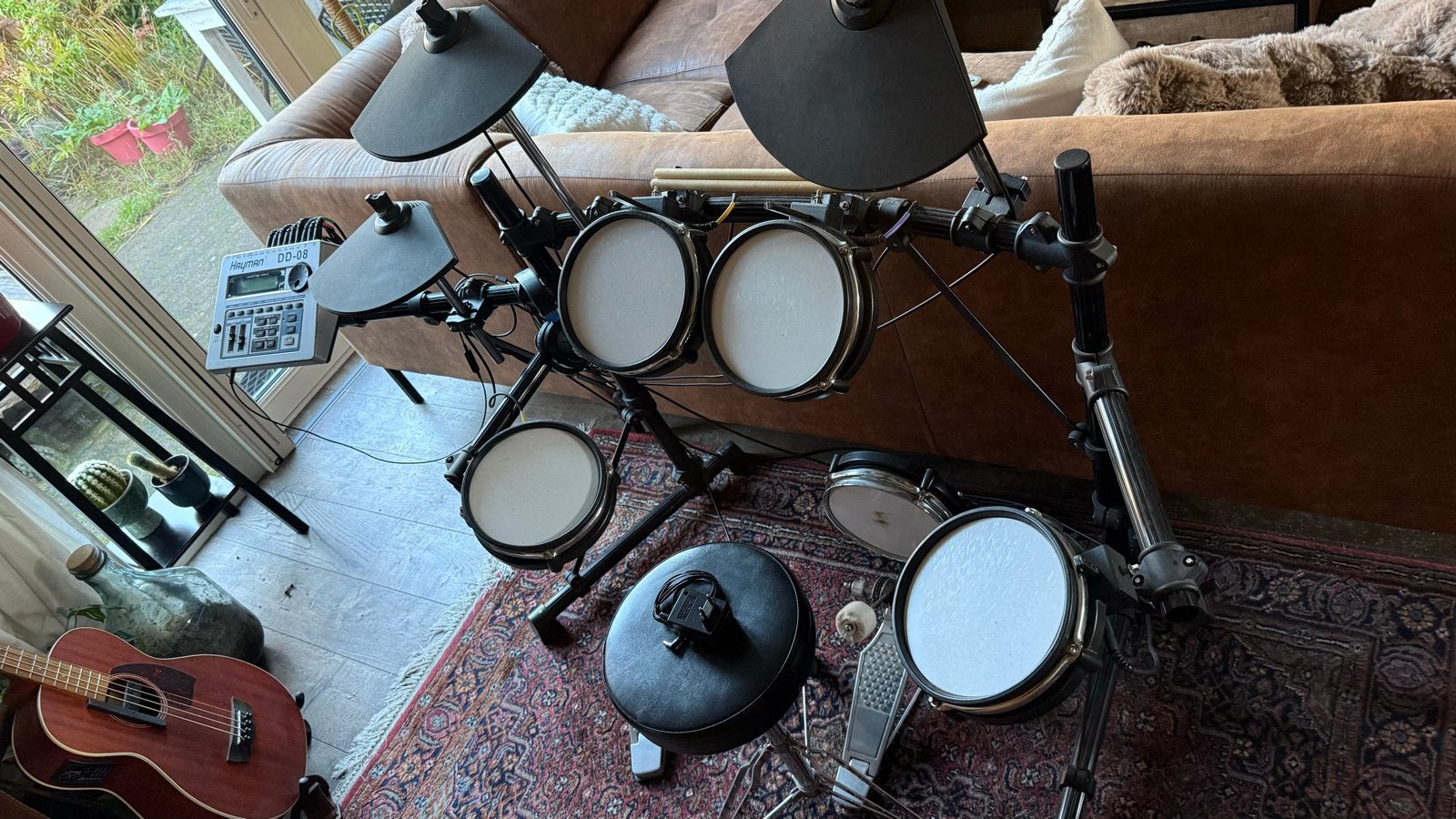 Hayman DD-08 Elektronisch Drumstel met Kruk en Pedalen, Ophalen, Gebruikt, Overige merken, Elektronisch