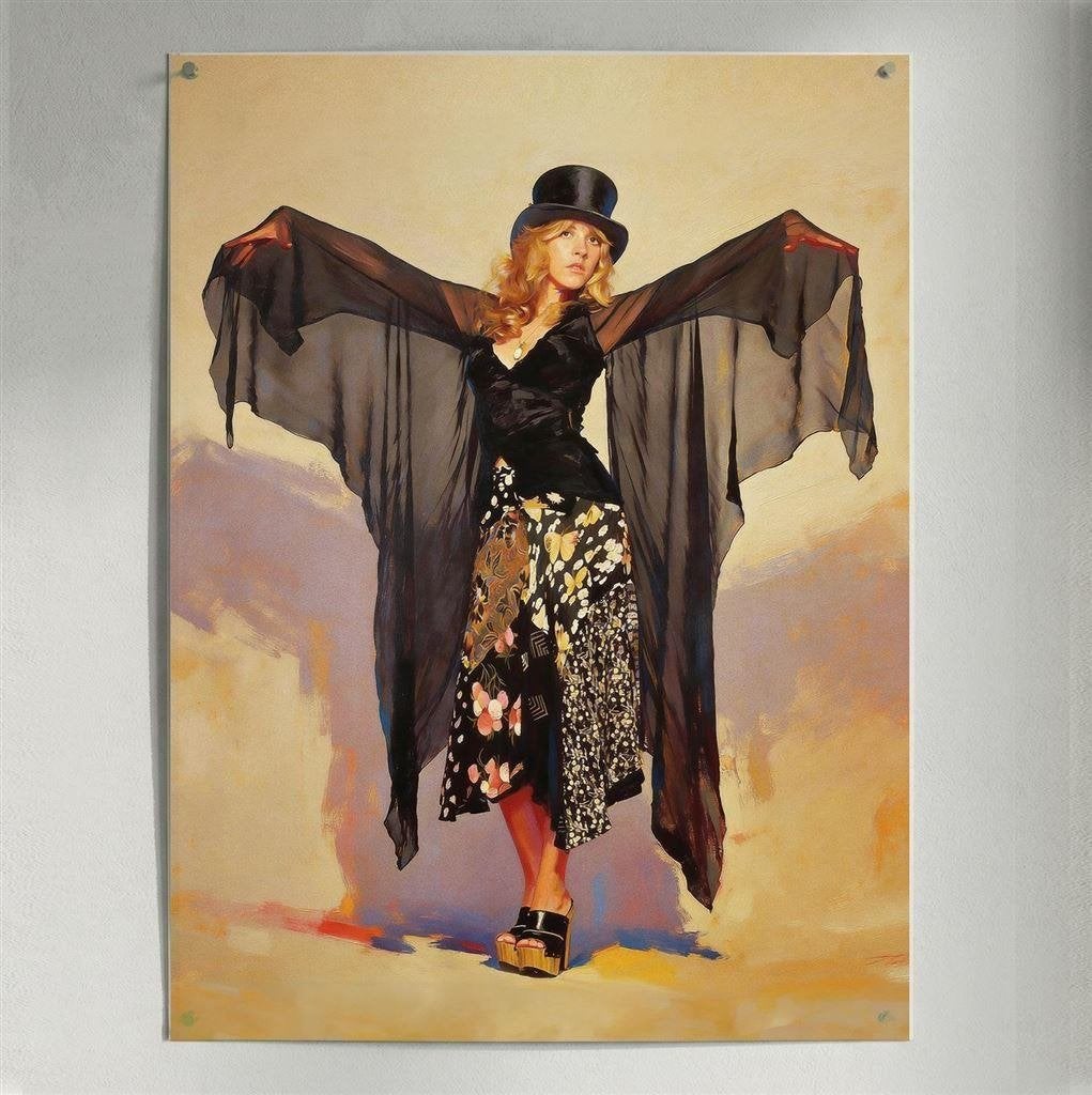 Stevie Nicks Fleetwood mac Muziek Giclee Print | poster, Verzenden, Nieuw, Poster, Artwork of Schilderij