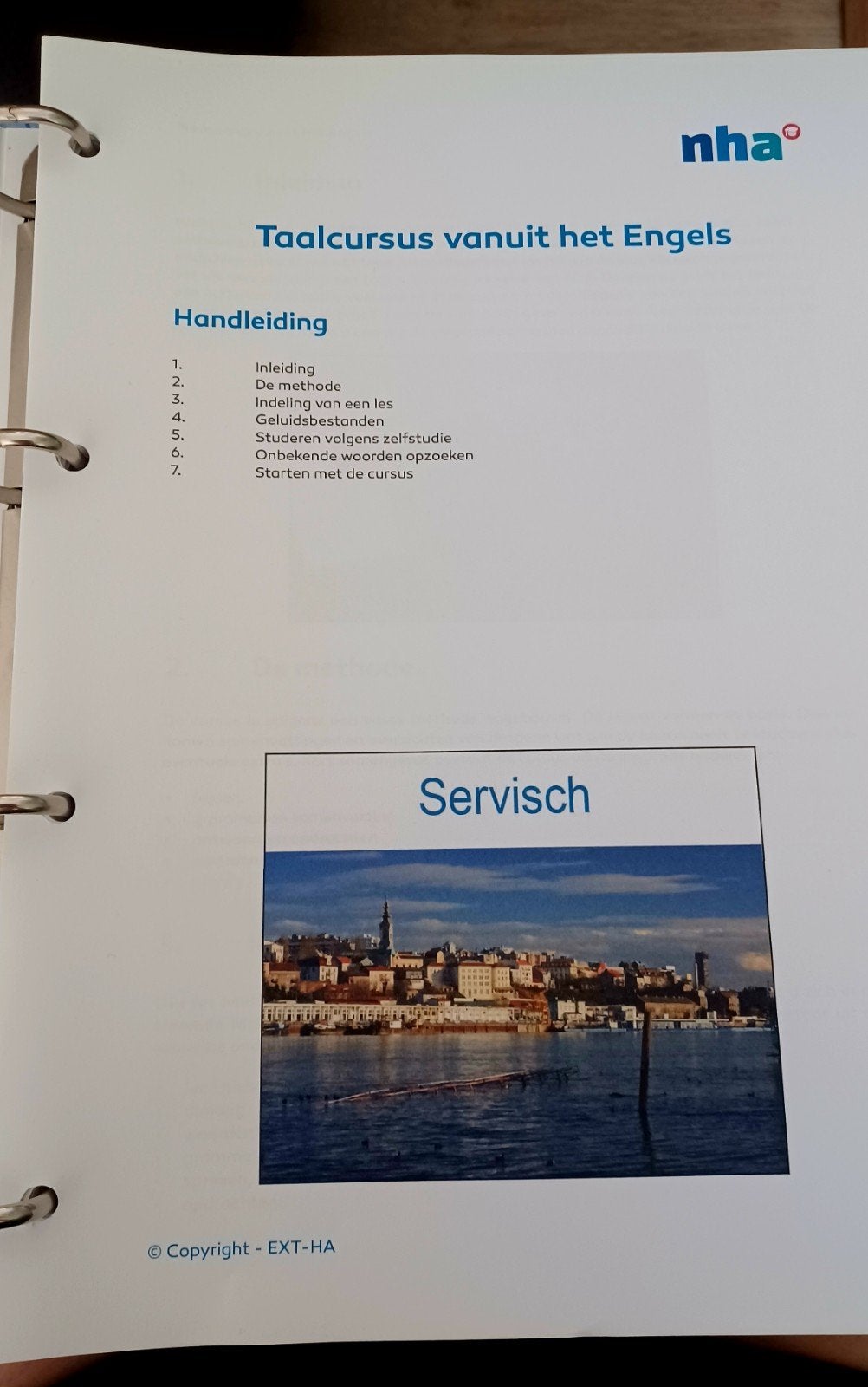 Taalcursus Servisch (vanuit het Engels) NHA, Ophalen of Verzenden, Zo goed als nieuw, Boek