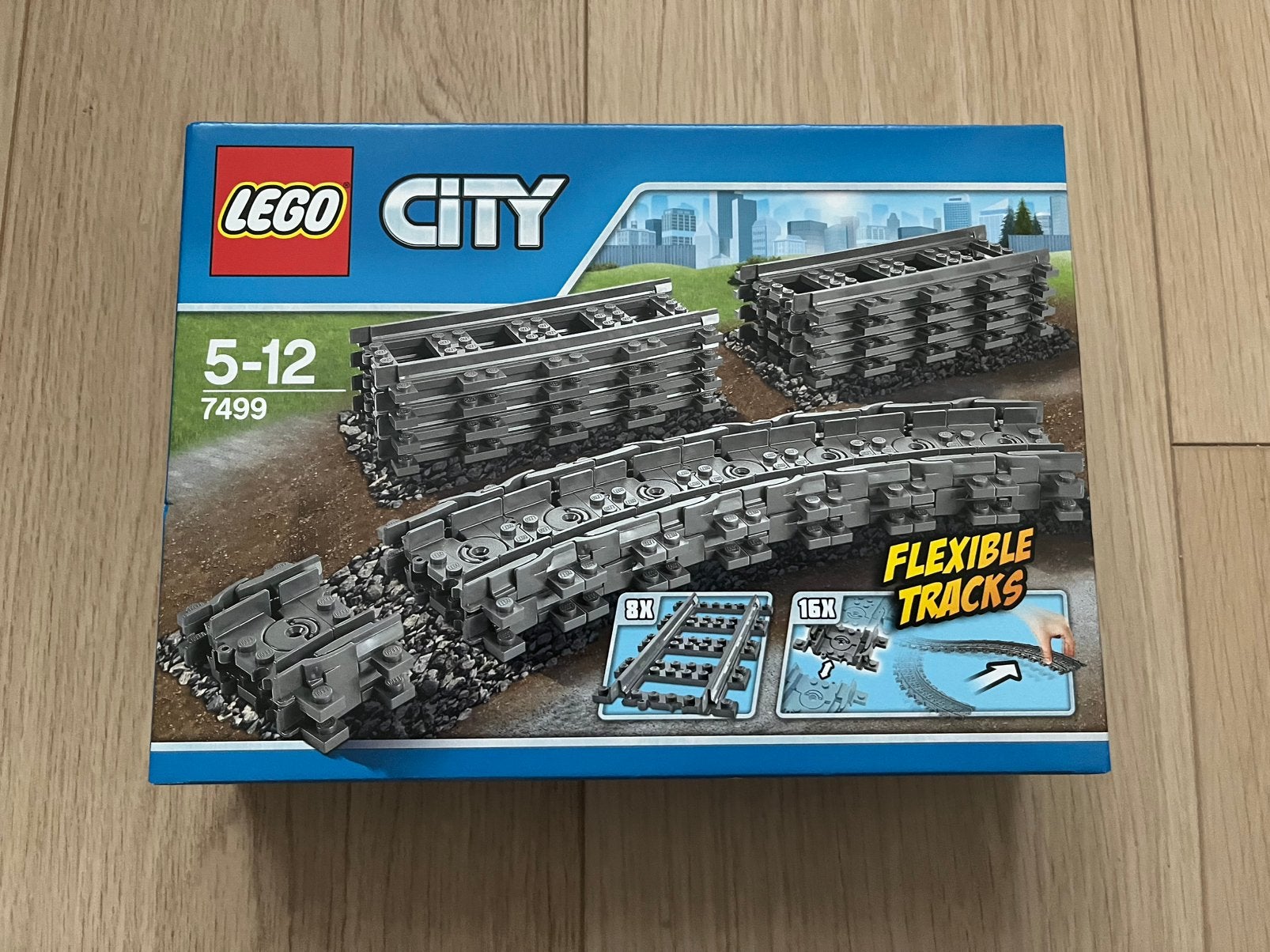Lego City rechte treinrails 7499 NIEUW, City, Lego, Nieuw, Ophalen of Verzenden