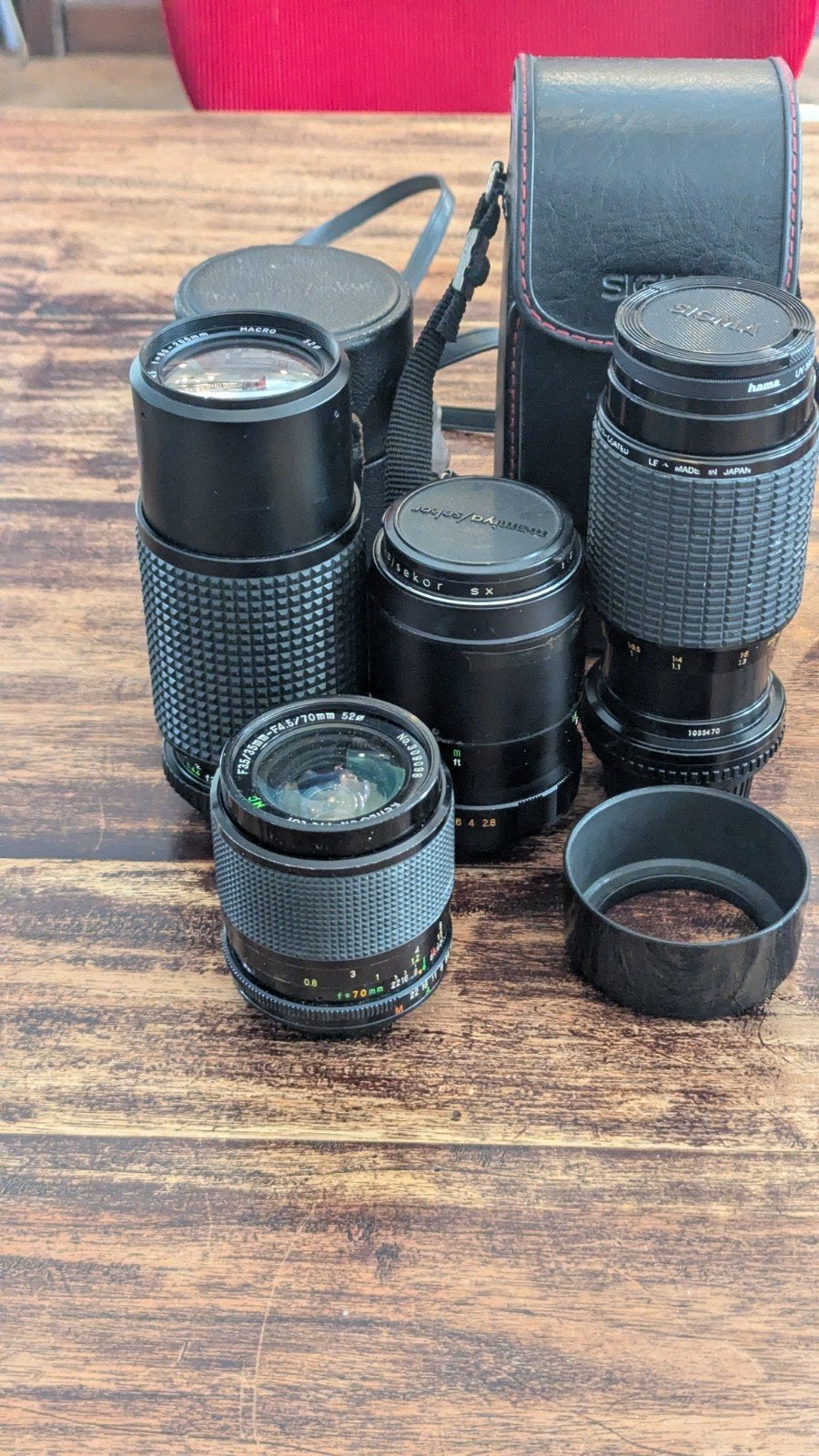Vier m42 objectieven Mamiya 2,8 135mm Sigma Kenlock Revuenon, Ophalen of Verzenden, 1960 tot 1980
