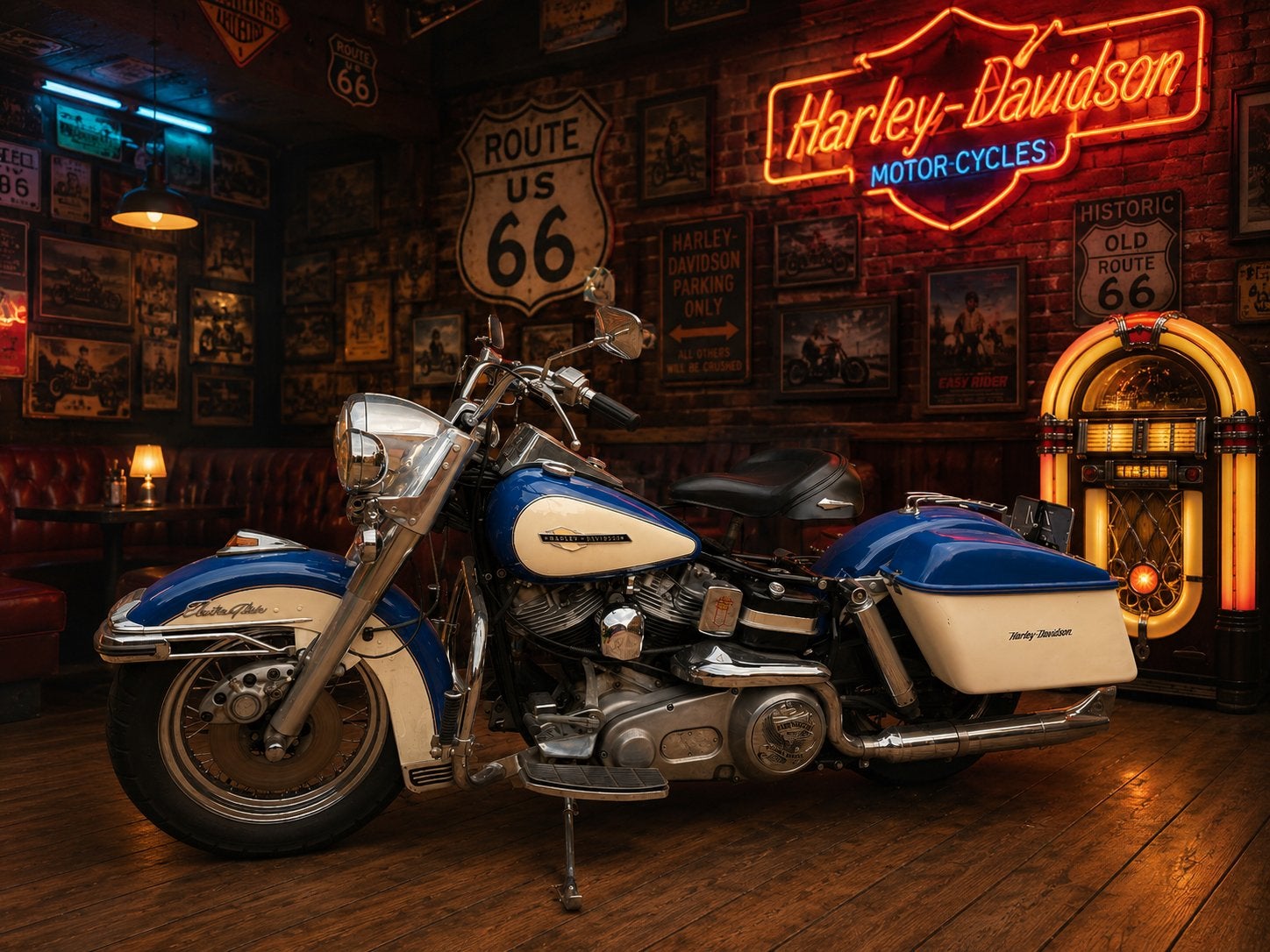 Harley Davidson FLH Electra Glide Shovelhead 1972, Motoren, Motoren | Harley-Davidson, Particulier, Toermotor, 2 cilinders, Ophalen