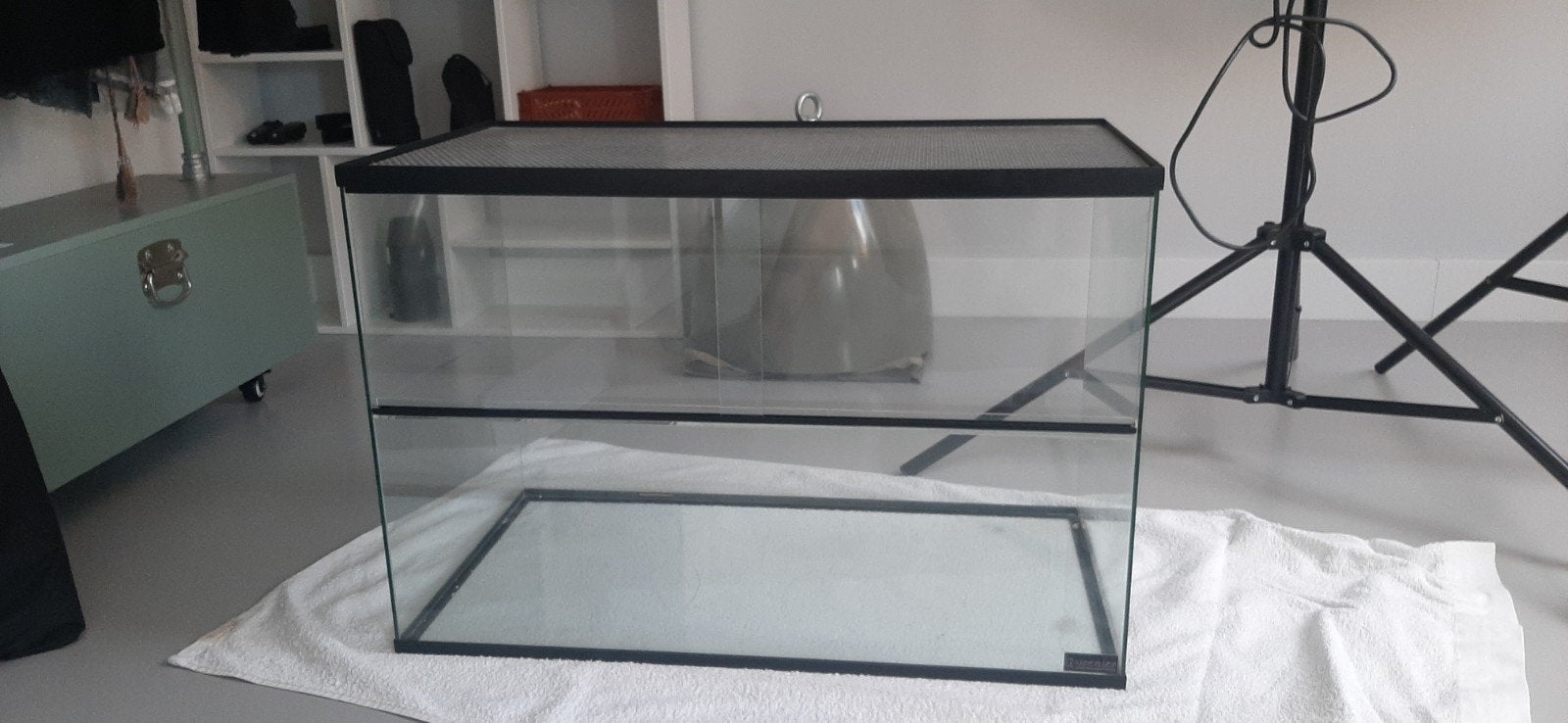 Terrarium van Queenies in goede staat., Ophalen of Verzenden, Zo goed als nieuw, Hok, Minder dan 60 cm