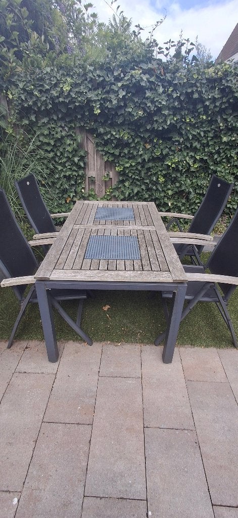 Hartman tuinset, Tuin en Terras, Tuinsets en Loungesets, Ophalen, 4 zitplaatsen, Gebruikt, Tuinset