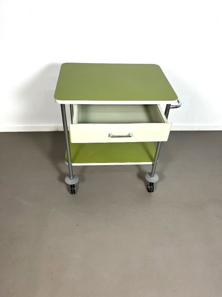 Retro vintage ziekenhuis trolley, Duitsland jaren 60, Ophalen, Huis en Inrichting