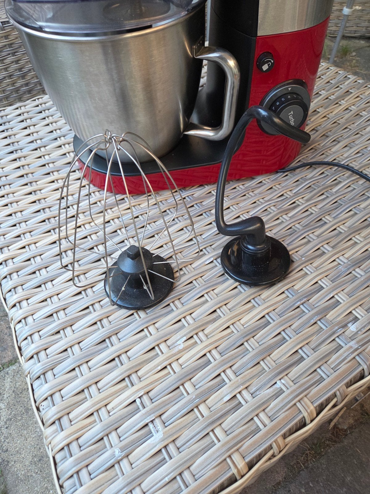 SilverCrest Keukenmachine met Blender - Rood, 1 tot 2 liter, Ophalen, Zo goed als nieuw, 3 snelheden of meer