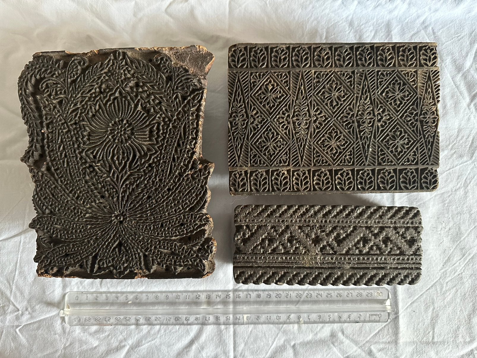Originele houten batik stempels, Ophalen of Verzenden