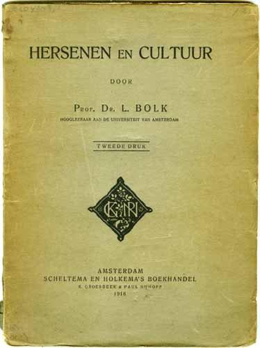 Hersenen en cultuur - L. Bolk, Sociale wetenschap, L. Bolk, Ophalen of Verzenden, Zo goed als nieuw