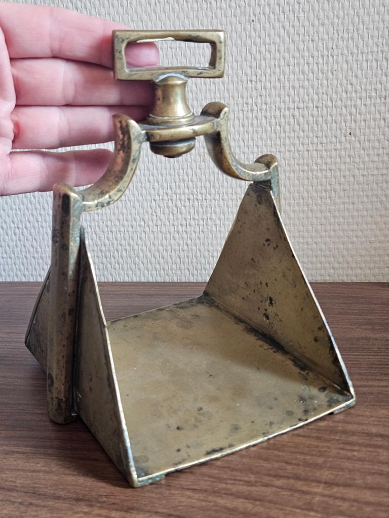 Antieke koperen stijgbeugel koper brass horse stirrup, Ophalen of Verzenden