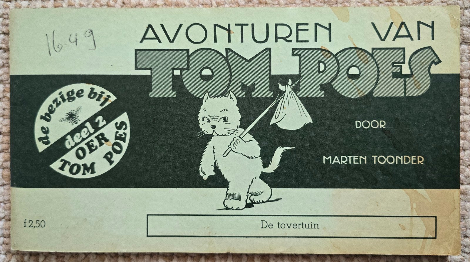Avonturen van Tom Poes - De tovertuin (Marten Toonder), Eén stripboek, Ophalen of Verzenden, Gelezen, Marten Toonder