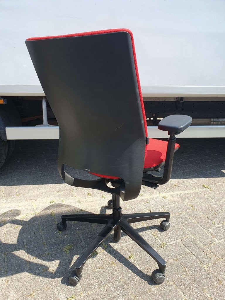 Klober Duera / Mera bureaustoel ( 5 beschikbaar ) rood, Huis en Inrichting, Bureaustoelen, Bureaustoelen Klöber Nederland, Ophalen of Verzenden