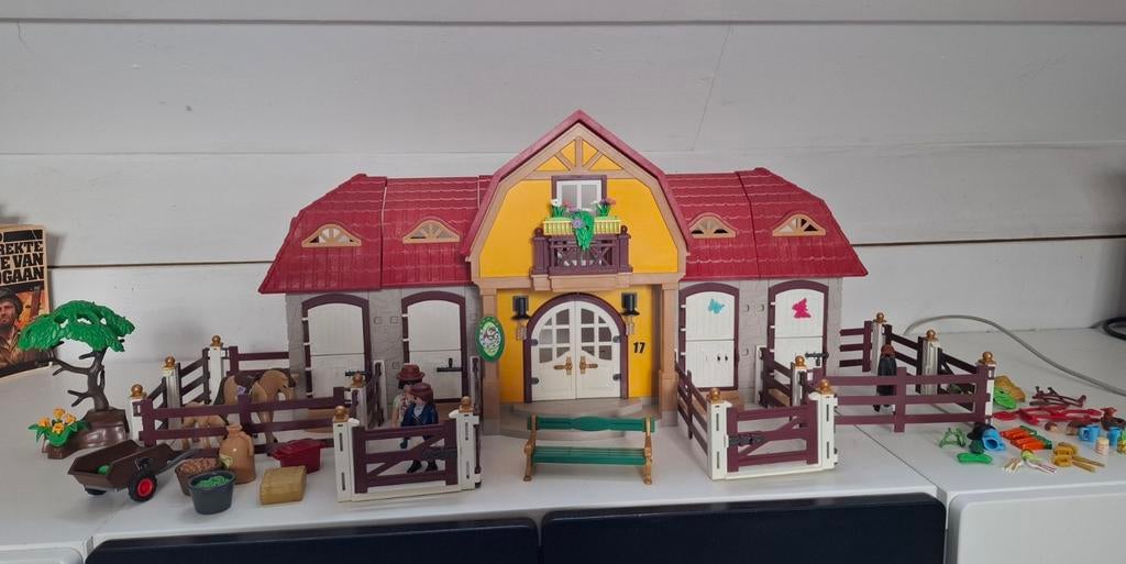5221 paardenranch playmobil, Ophalen of Verzenden, Zo goed als nieuw, Complete set