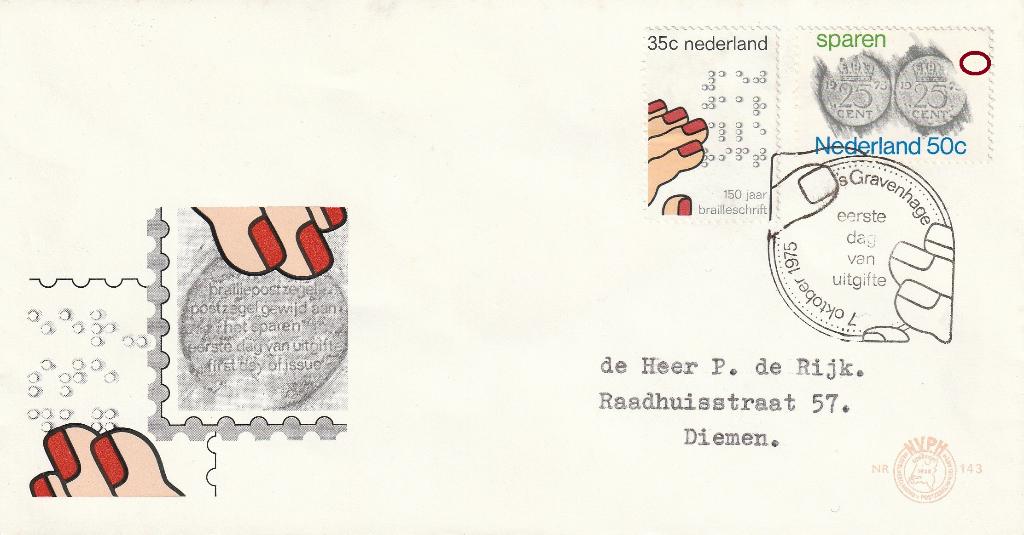 fdc e143 met plaatfout 1078pm1   LEES, Postzegels en Munten, Postzegels | Eerstedagenveloppen, Ophalen of Verzenden, Beschreven