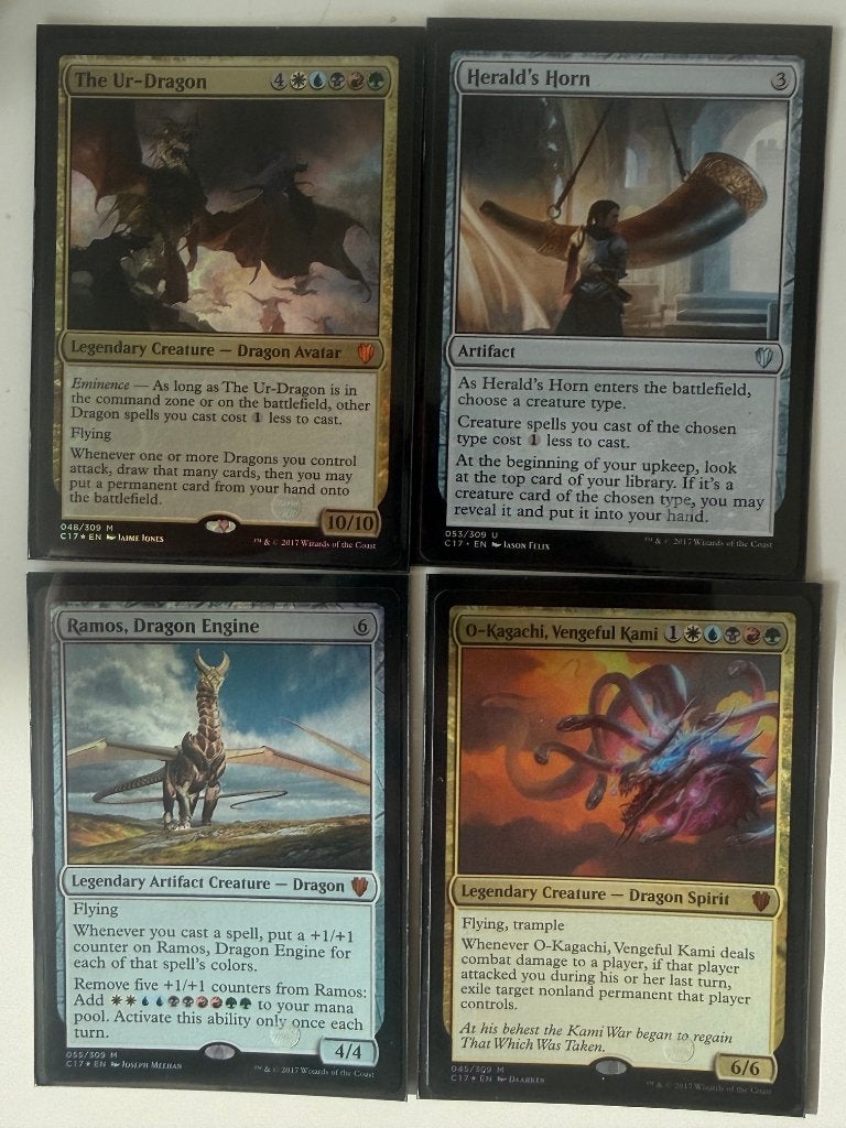 Commander 2017 Draconic Domination complete deck (Opened ), Ophalen of Verzenden, Zo goed als nieuw, Speeldeck