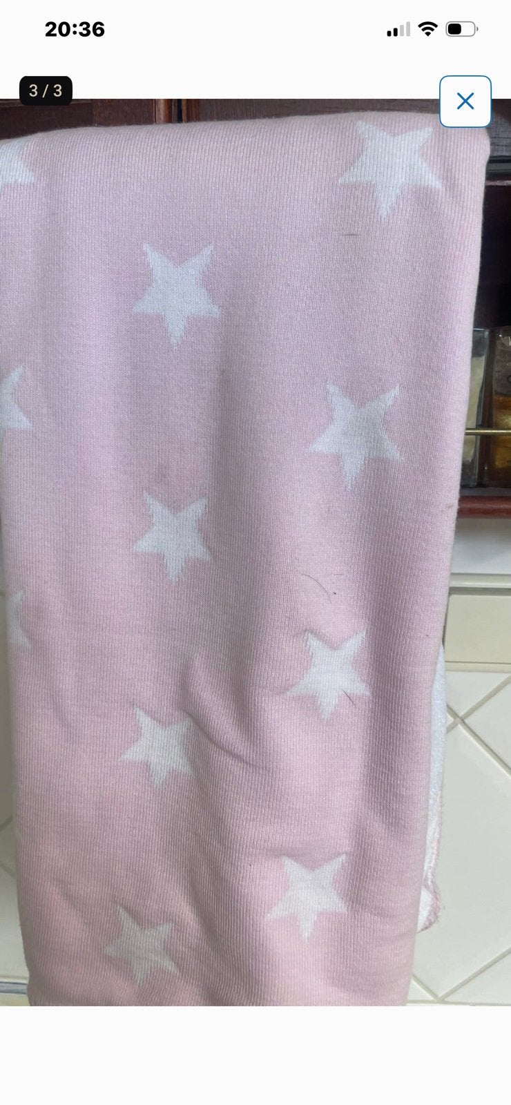Roze babydeken met sterren omkeerbaar, Ophalen of Verzenden, Wasbaar, Roze, Deken