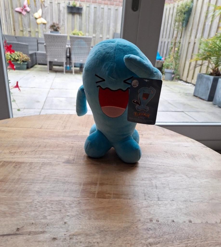 Nieuwe Pokémon Wobbuffet knuffel met label, Pokemon, Overige typen, Blauw, Nieuw