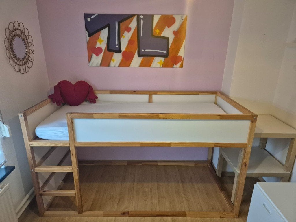Hoogslaper / omkeerbaar kinderbed Ikea Kura, Ophalen, Zo goed als nieuw, Hoogslaper