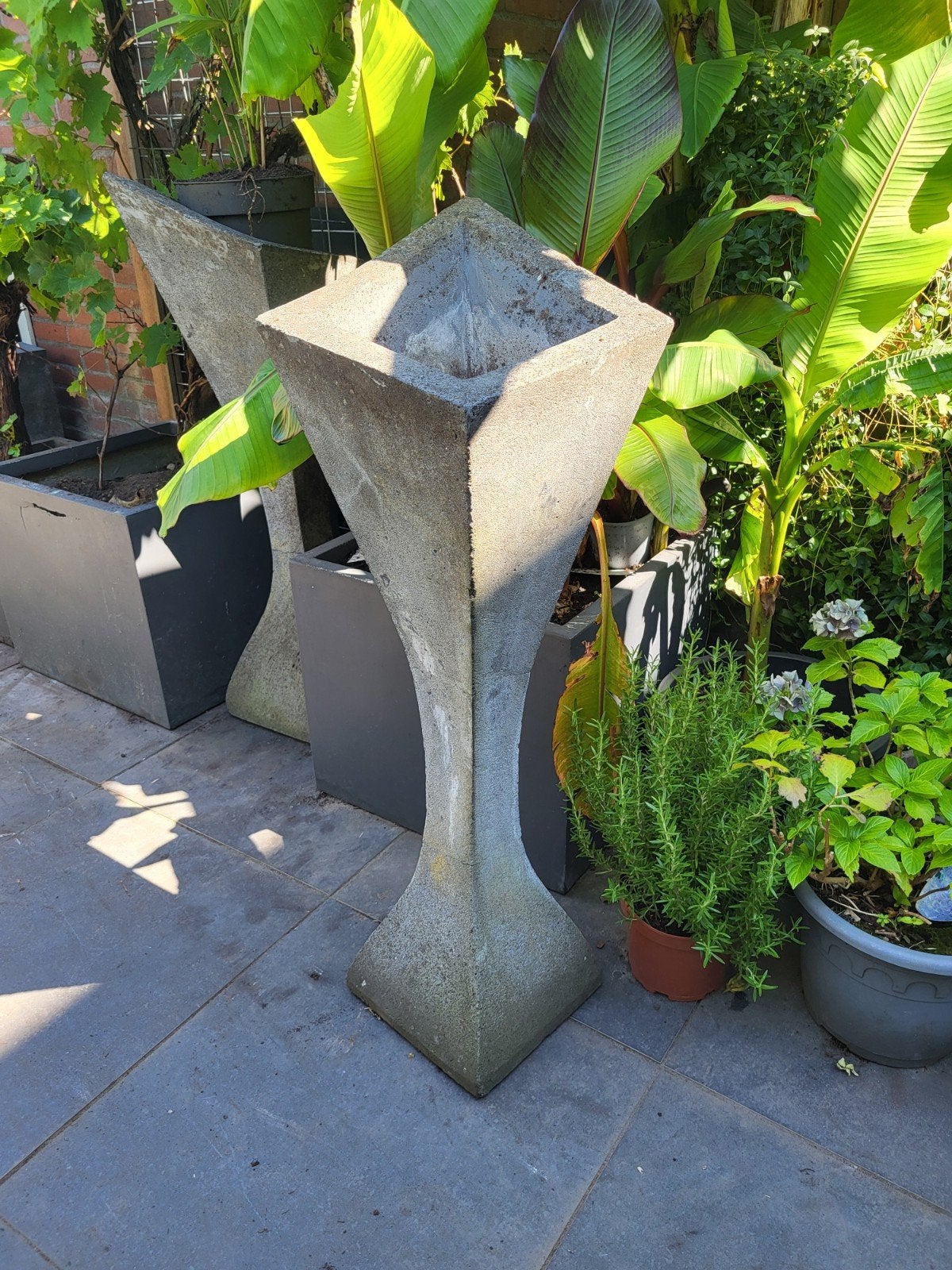 Betonnen plantenbak - Modern design, Tuin en Terras, Bloembakken en Plantenbakken, Ophalen, Gebruikt, 100 cm of meer, Balkon