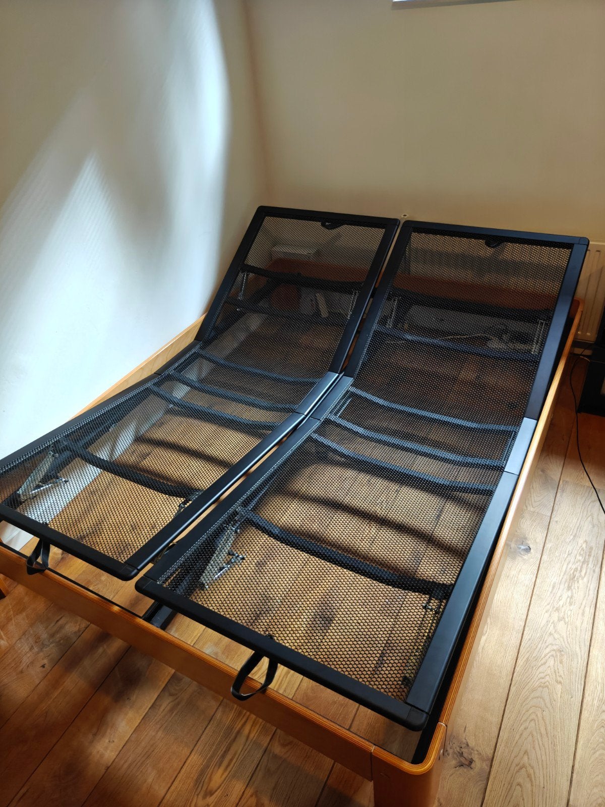Auping spiraalbodem 2x 210x80 cm (=160x210), verstelbaar, Verstelbaar, Tweepersoons, Ophalen of Verzenden, Zo goed als nieuw