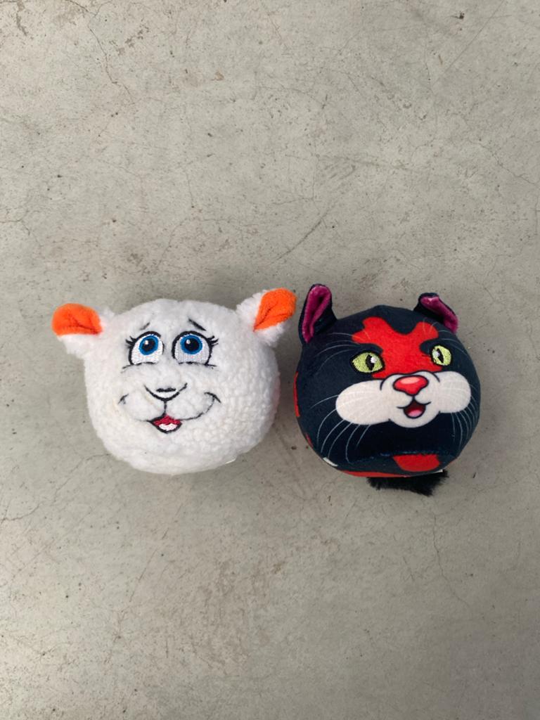 Leuke Lidl knuffeltjes: wit schaap en zwarte kat, Kinderen en Baby's, Speelgoed | Knuffels en Pluche, Lidl, Gebruikt, Ophalen of Verzenden