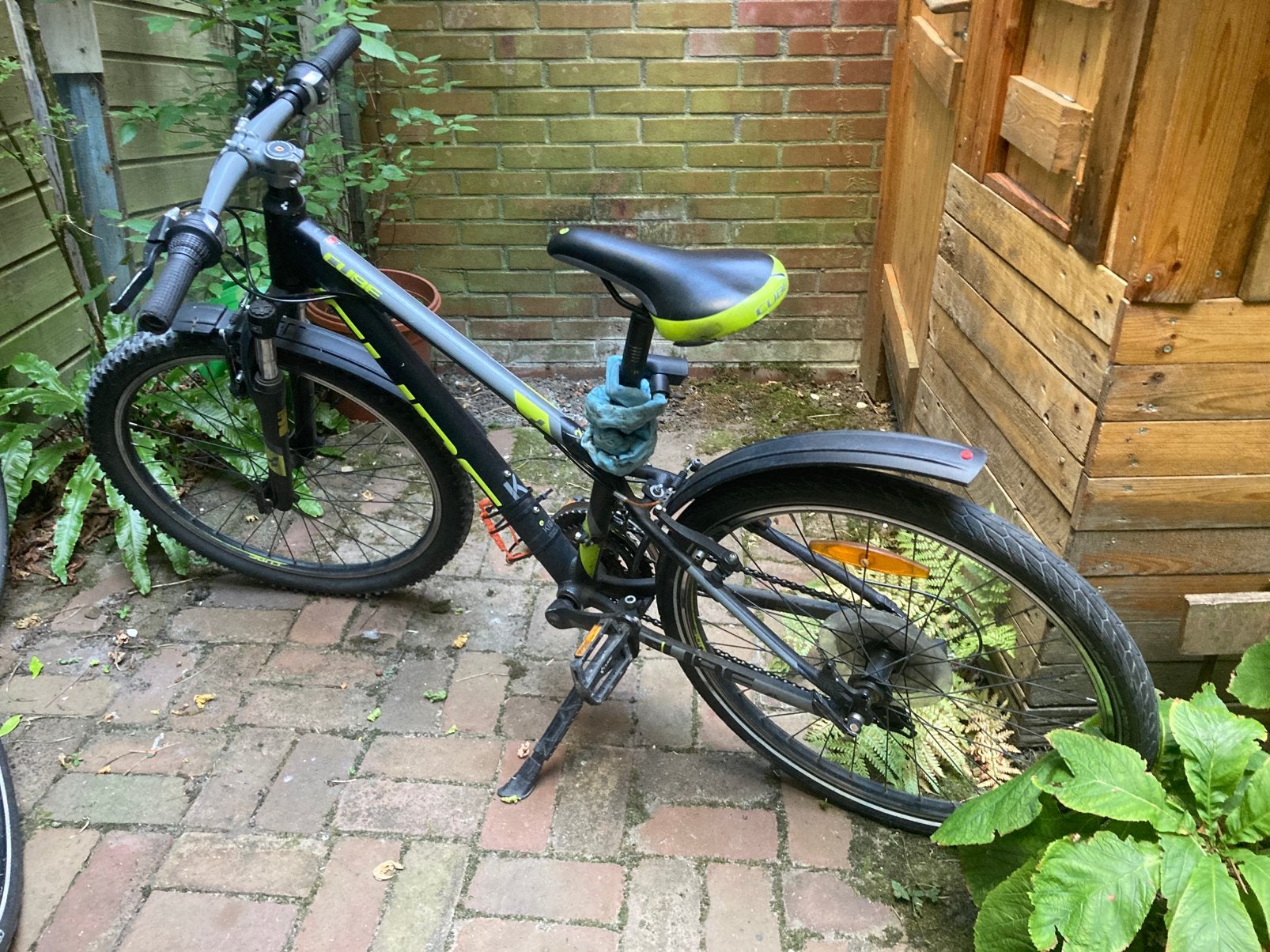 Kinder mountainbike CUBE 21 versnellingen handrem, Ophalen, Zo goed als nieuw, 24 inch, Handrem