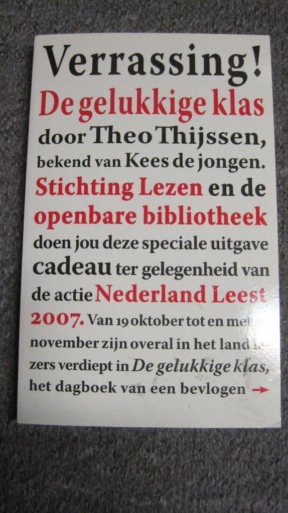 Theo Thijssen - de gelukkige klas, Boeken, Theo Thijssen, Ophalen of Verzenden, Zo goed als nieuw, Nederland