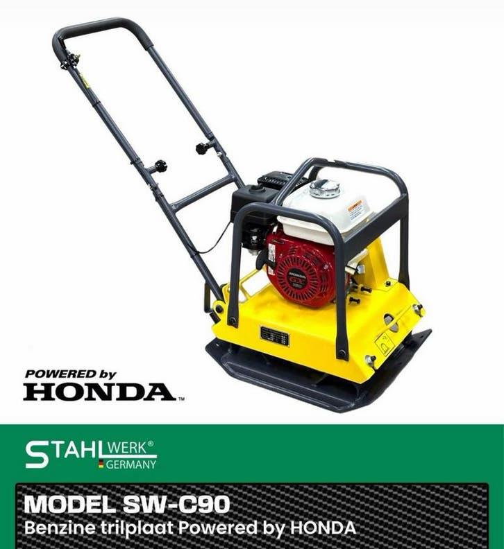 STAHLWERK SW-C90 Benzine Trilplaat - Powered by HONDA