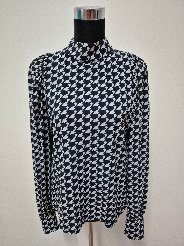 Top83 - Blauwe-creme Studio Anneloes shirt maat L (1), Maat 38/40 (M), Blauw, Ophalen of Verzenden, Zo goed als nieuw