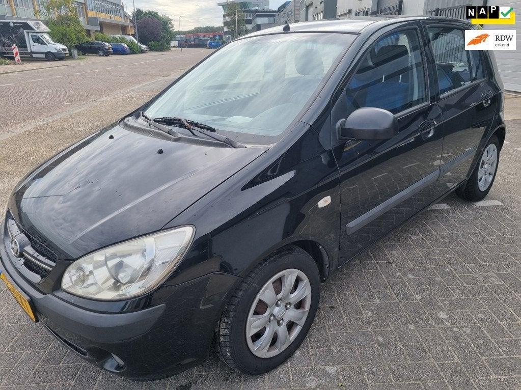 Hyundai Getz 1.4i Active Cool, Voorwielaandrijving, 4 cilinders, Zwart, Origineel Nederlands