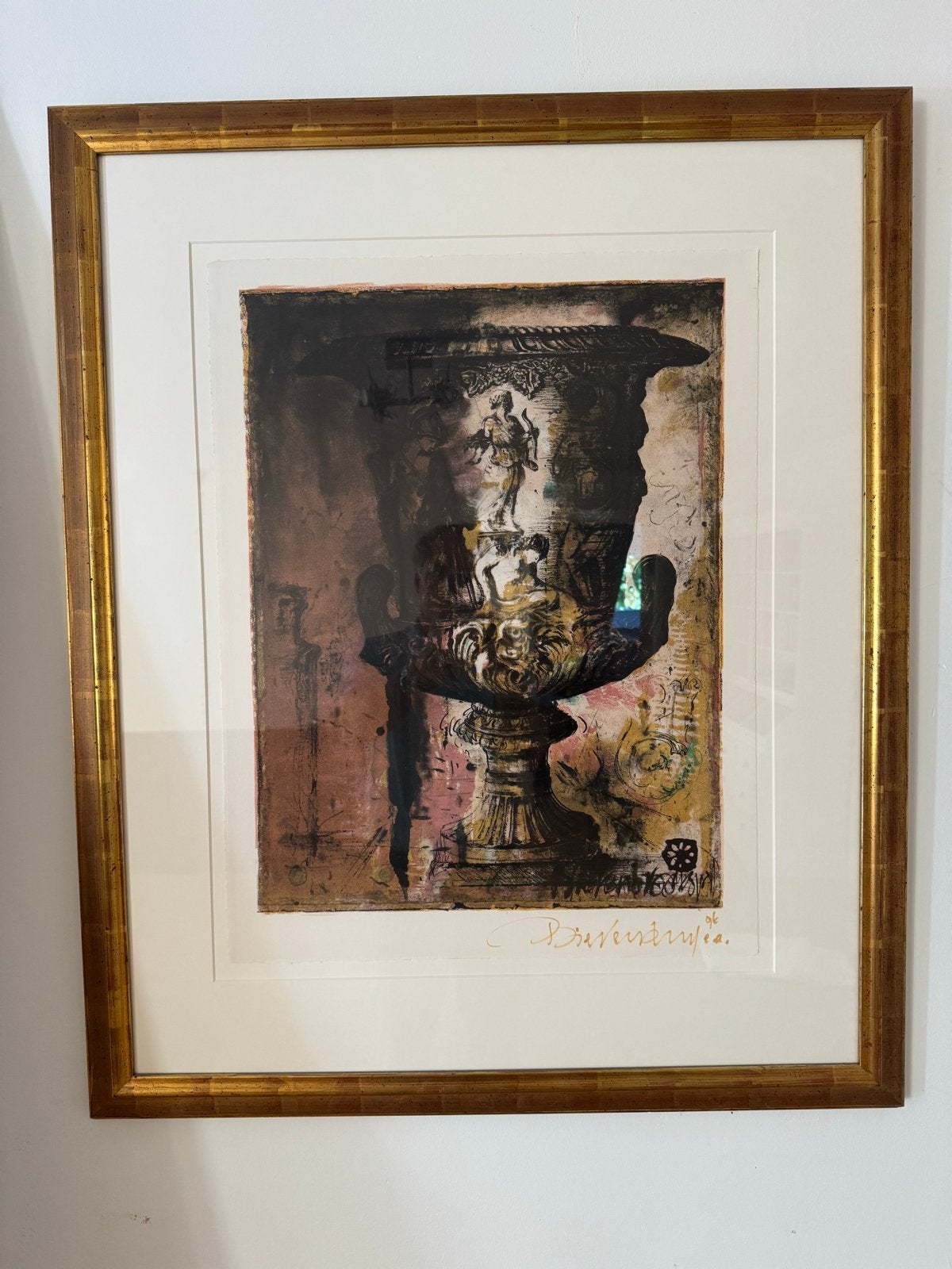 Originele litho van Gerti  Bierenbroodspot, Antiek en Kunst, Kunst | Schilderijen | Klassiek, Ophalen, Gesigneerd, Klassiek, Print