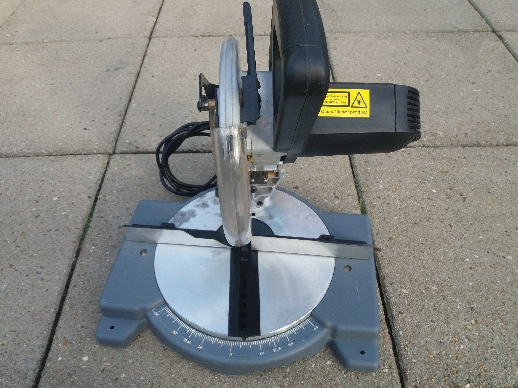 1200 watt afkortzaag / hoek en verstek/, Ophalen, Gebruikt, Kinzo, Afkortzaag